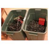 Two totes Christmas lights