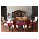 Three drawer heavy contemporary China cabinet 73".