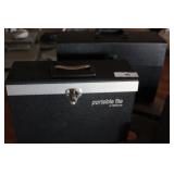 Two portable file carriers