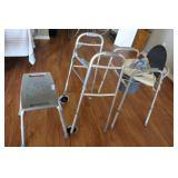 3pcs medical equipment - shower seat, walker and b