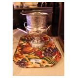 Fall placemats & champagne bucket