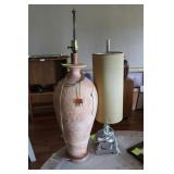 Southwestern ceramic lamp without shade & Art Deco