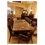 Double pedestal dining table 48