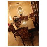 Expansive Executive pedestal dining table with car