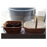 Longaberger oval Easter basket & handled Halloween