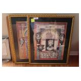 Two complimentary framed prints 27.25"x34"