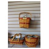 Three Christmas Longaberger baskets 96 Holiday Che