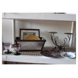 8 PCs decor - pair amethyst cocktail glasses, Two