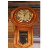 Regulator Oak wall clock