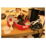 Coffee pot, summer dishes, iron & candle warmer