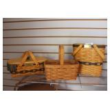 Three Longaberger baskets: 96 Holiday Cheer basket