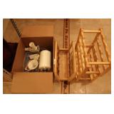 Cusinart Meat grinder, magazine rack & two wooden