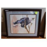 Framed watercolor on paper Rick Hills 34"x29"