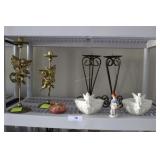 Eight PCs decor - graduated Angel candlesticks, me