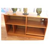 Solid bookcase with chip to front veneer 47.25" x