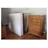 Queen size contemporary bedroom set 6 drawer uprig