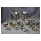Mid Century Pirate barware 14pcs total