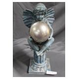 Garden Angel cherub with sphere