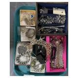 tray costume jewelry: Floral necklace, bike week