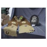 Child Leather Chaps and a small framed portrait