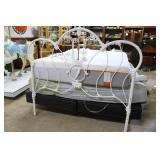 Queen Wrought Iron head board Brass