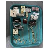 Contemporary costume jewelry incl bracelets, stud