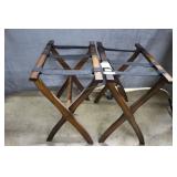 Luggage racks (2) wood
