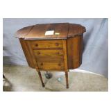 Martha Washington mahogany  sewing chest, 29"H x