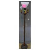Three light floor lamp 60"H