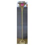 Cream color floor lamp, 67"H