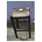 Single woven rope seat stool 24"H x 14" W x 14"