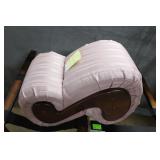 Footstool, mauve21"H x 21"W x 12" deep