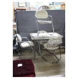 Retro alum kitchen table w 4 chairs