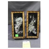 2 Oriental Style Pictures, Mother Of Pearl