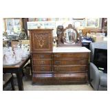 Buffet reproduction tiger maple oak 54"H x 54"W x