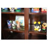 Vintage Memorabilla, 2 Mickey figs., 3 cartoon