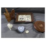 Framed Siam, Lenox lucky elephant, Wdgewood