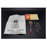 Two sterling pendant necklaces - 12gtw