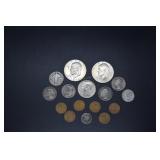 Two Eisenhower silver dollars, 