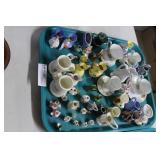 Tray of miniatures: teacups, pitchers & mugs