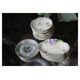 Salt Dips, 6 Demley Noritake, 8 Limoges, 6