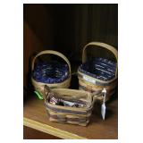 3 smaller Longaberger baskets