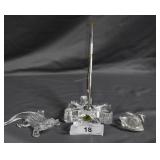 Waterford Pen holder, Alligator and crystal