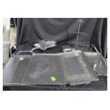 Five hand hammered alum trays