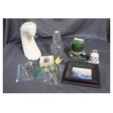 Contemporary lady figure, portrait, bell, candle