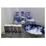 Blue & White ceramic - spices, vases, rice bowls