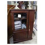 Contemporary media cabinet with stereo