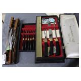 Two Carving sets - Regent Sheffield &  Case