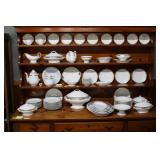 Gold Rimmed USA china incl soup tureen, dinner