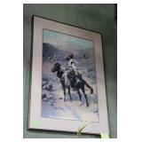 Framed Remington Print 37.5" x 27"